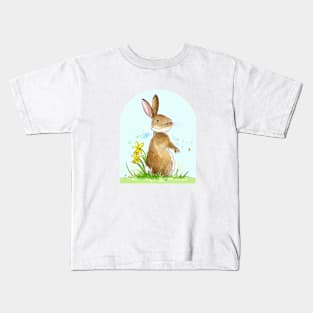 Springtime Bunny Kids T-Shirt